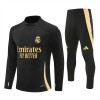 Real Madrid Trainings Sweatshirt Quarter-zip 2024-25 Zwarte - Heren